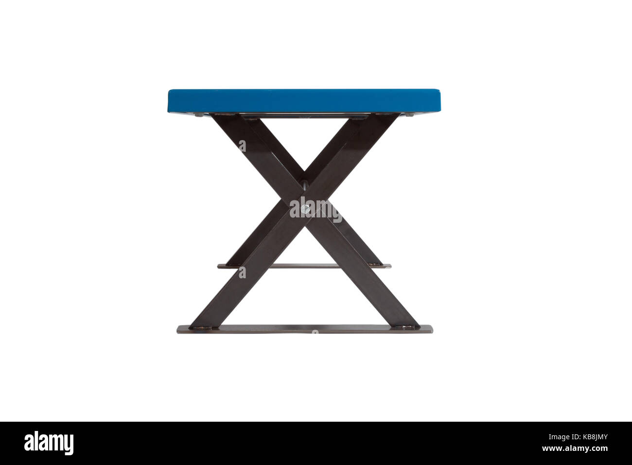 Industrial Work Bench Or A Bench You Might Find In A Shoe Store