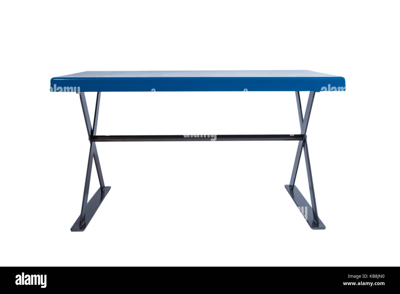 Industrial Work Bench Or A Bench You Might Find In A Shoe Store