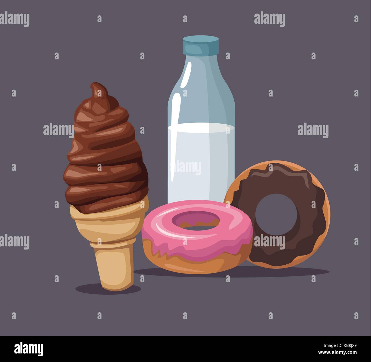 Desserts and sweets Stock Vector Image & Art - Alamy