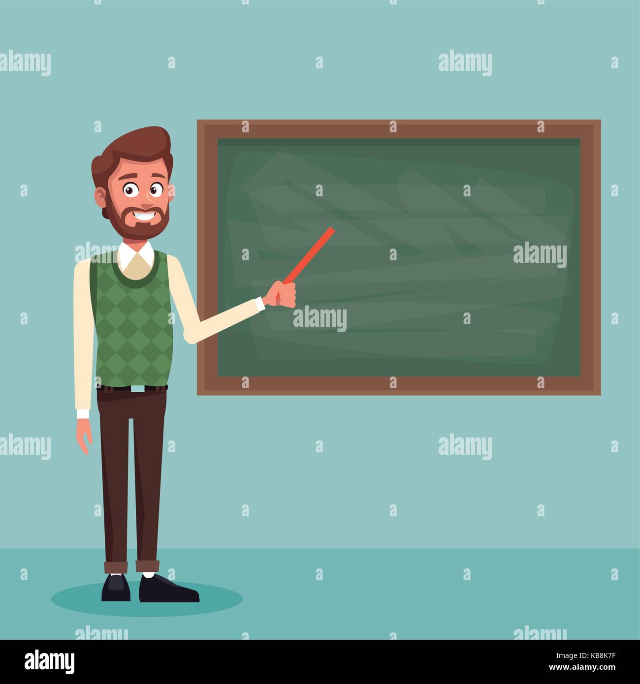 Teacher in classroom Stock Vector Image & Art - Alamy