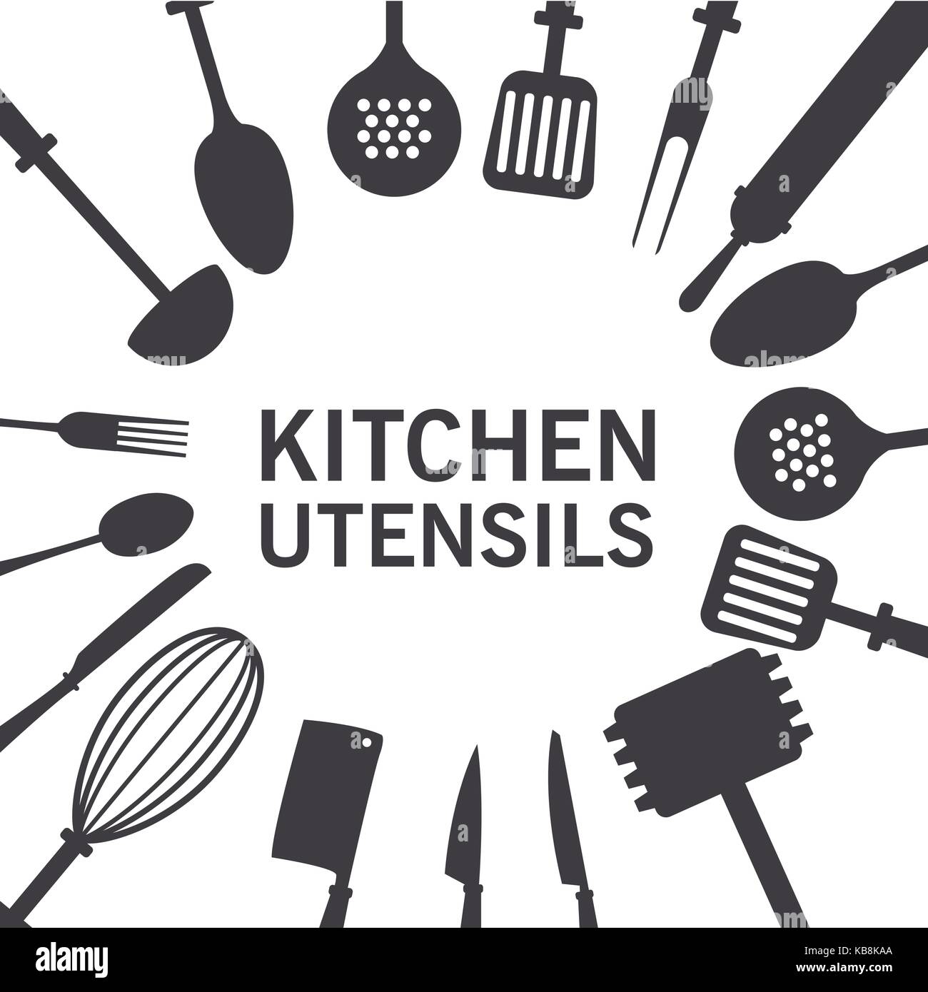 Kitchen utensils icons Stock Vector Image & Art Alamy