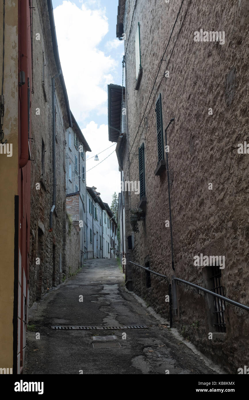 Modigliana (Forli Cesena, Emilia Romagna, Italy):old typical street Stock Photo
