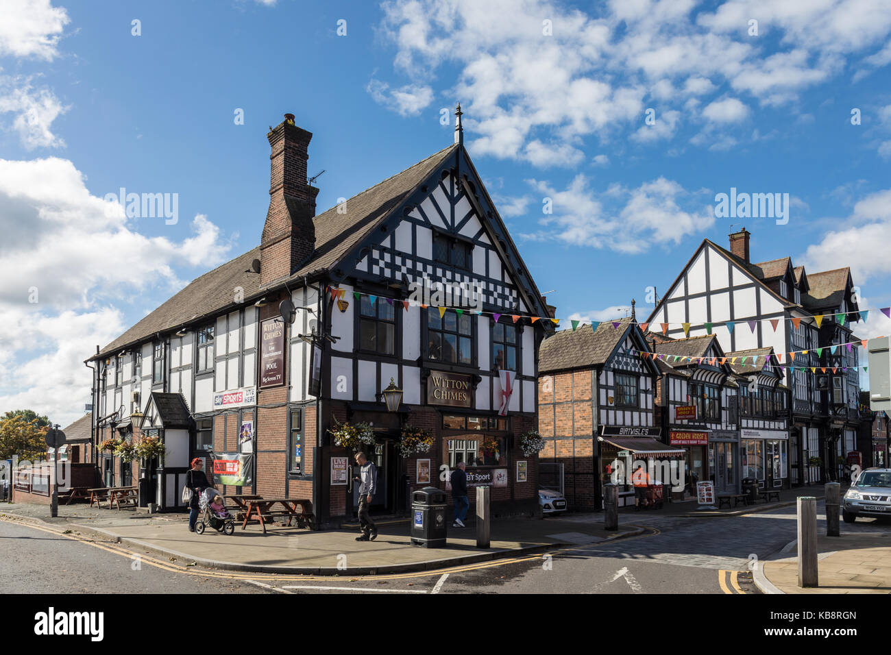 Traditional houses in Northwich, Cheshire, UK Stock Photo Alamy