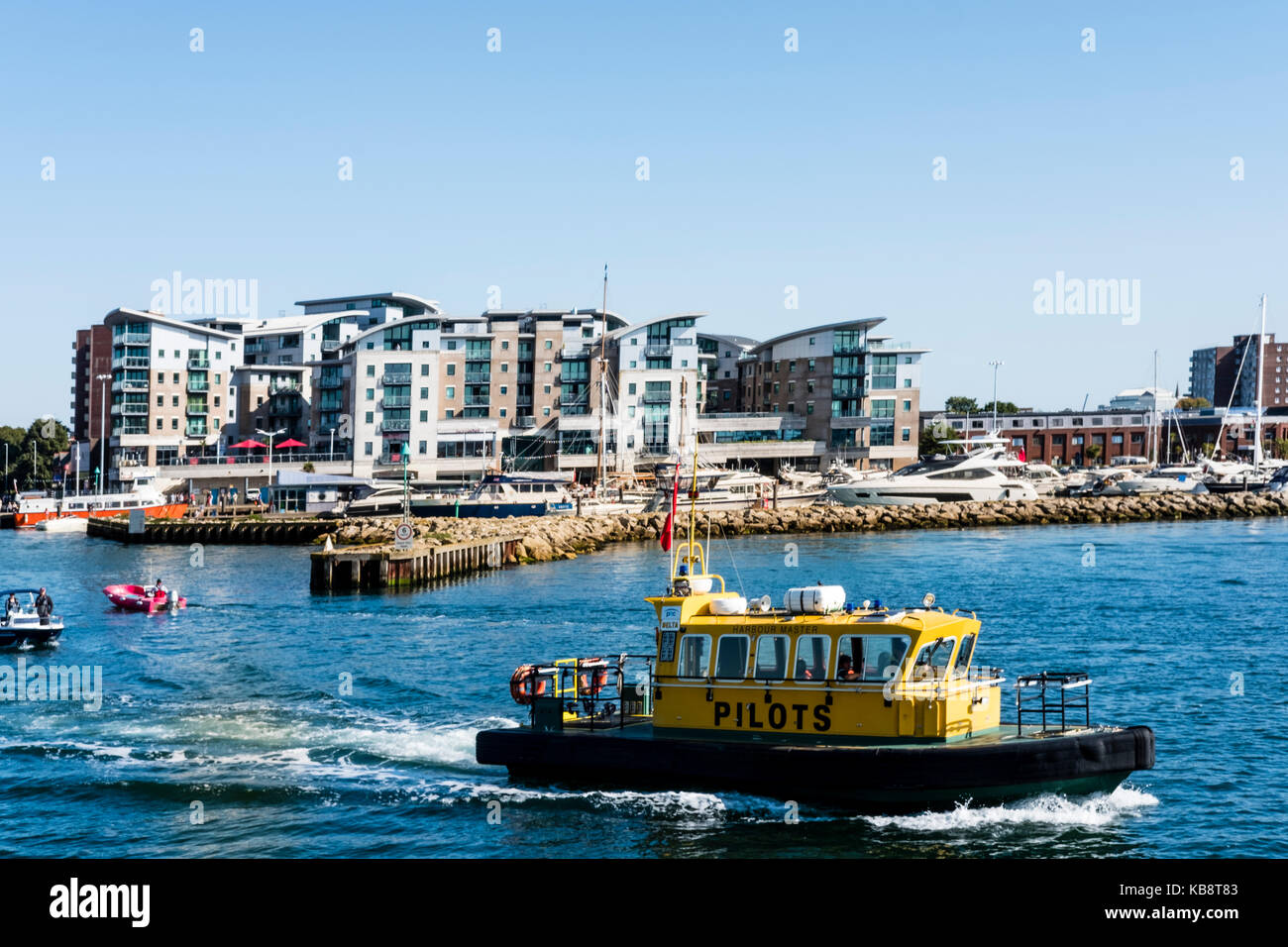 Poole Quay Dorset the Vibrant Quayside of Poole with residential