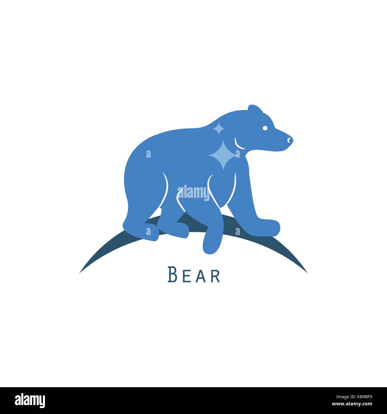 Polar bear logo concept vector. Stock Vector