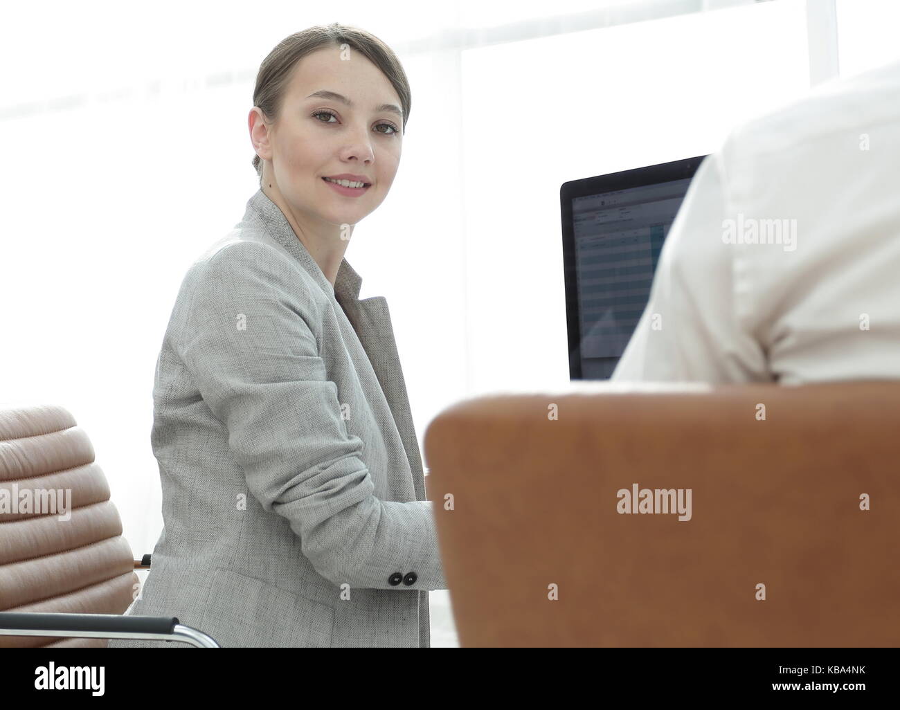 portrait of successful business woman in the office Stock Photo - Alamy