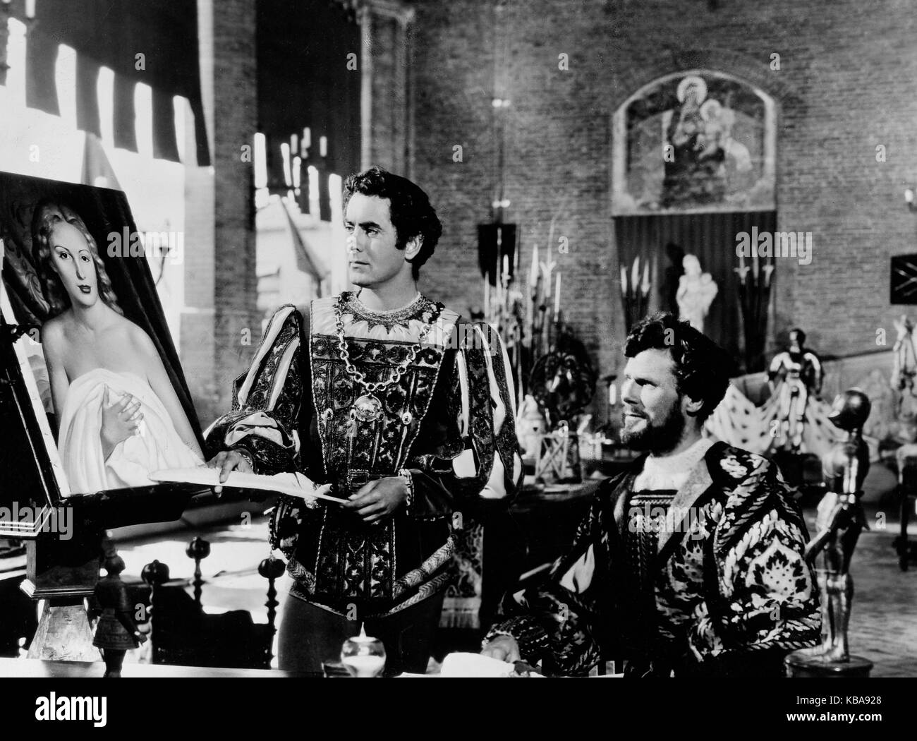 Prince of Foxes, aka: In den Klauen des Borgia, USA 1949, Regie: Henry King, Darsteller: Tyrone Power (links) Stock Photo