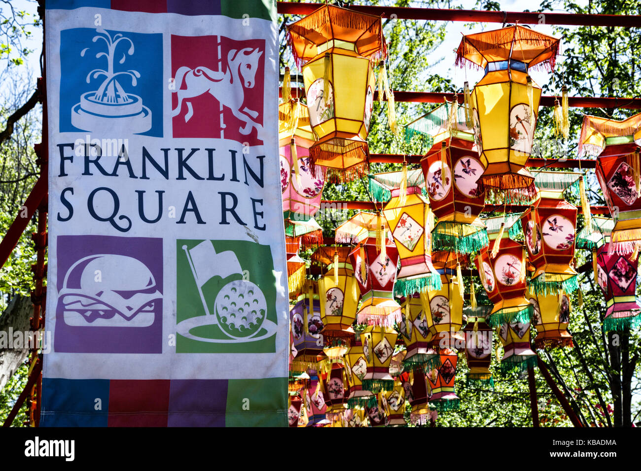 Chinese Lantern Festival, Franklin Square Stock Photo Alamy
