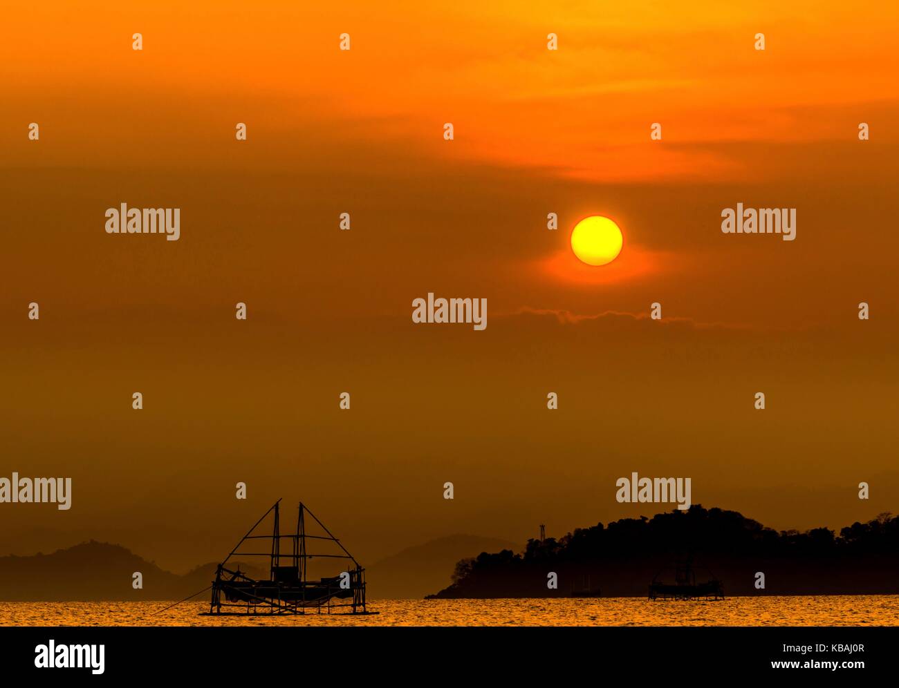 Gigi Hiu Beach - Lampung, Sumatra, Indonesia Stock Photo