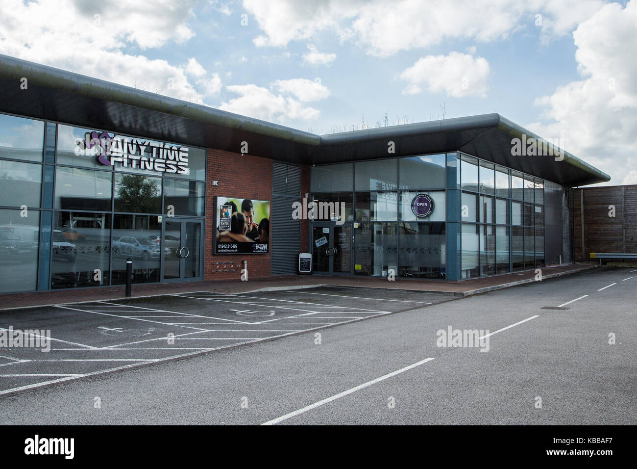 Anytime Fitness Gym In Leigh, England, UK Stock Photo