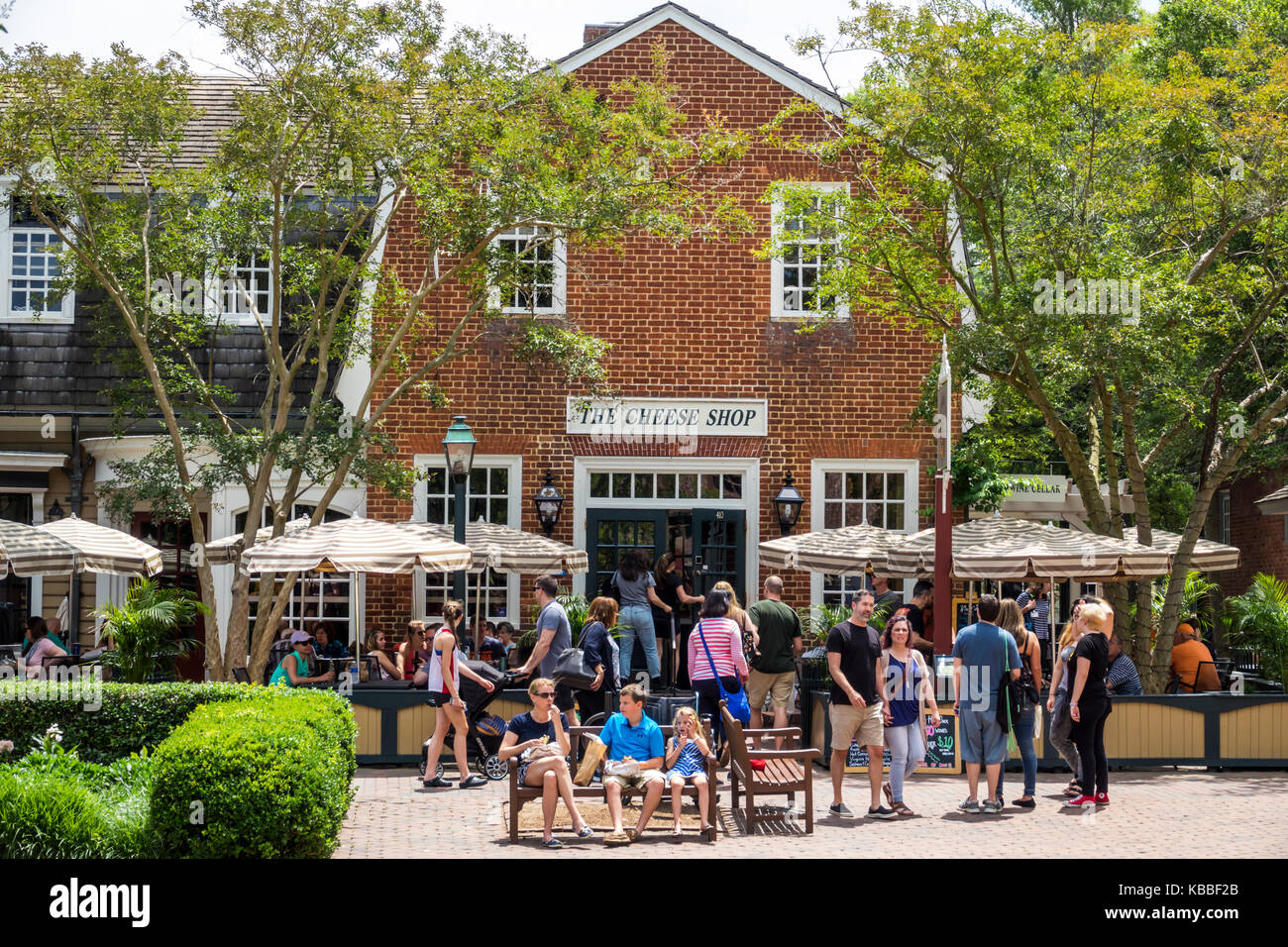Colonial Williamsburg Virginia The Cheese Shop store shopping Stock