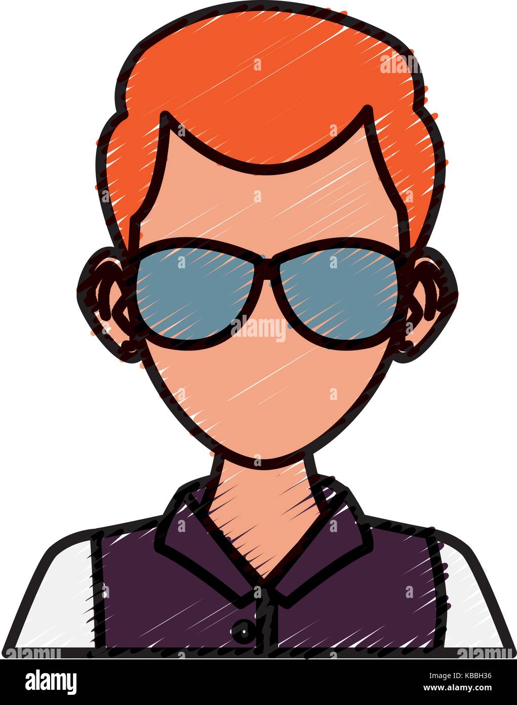 Young man with sunglasses cartoon Stock Vector Image & Art - Alamy