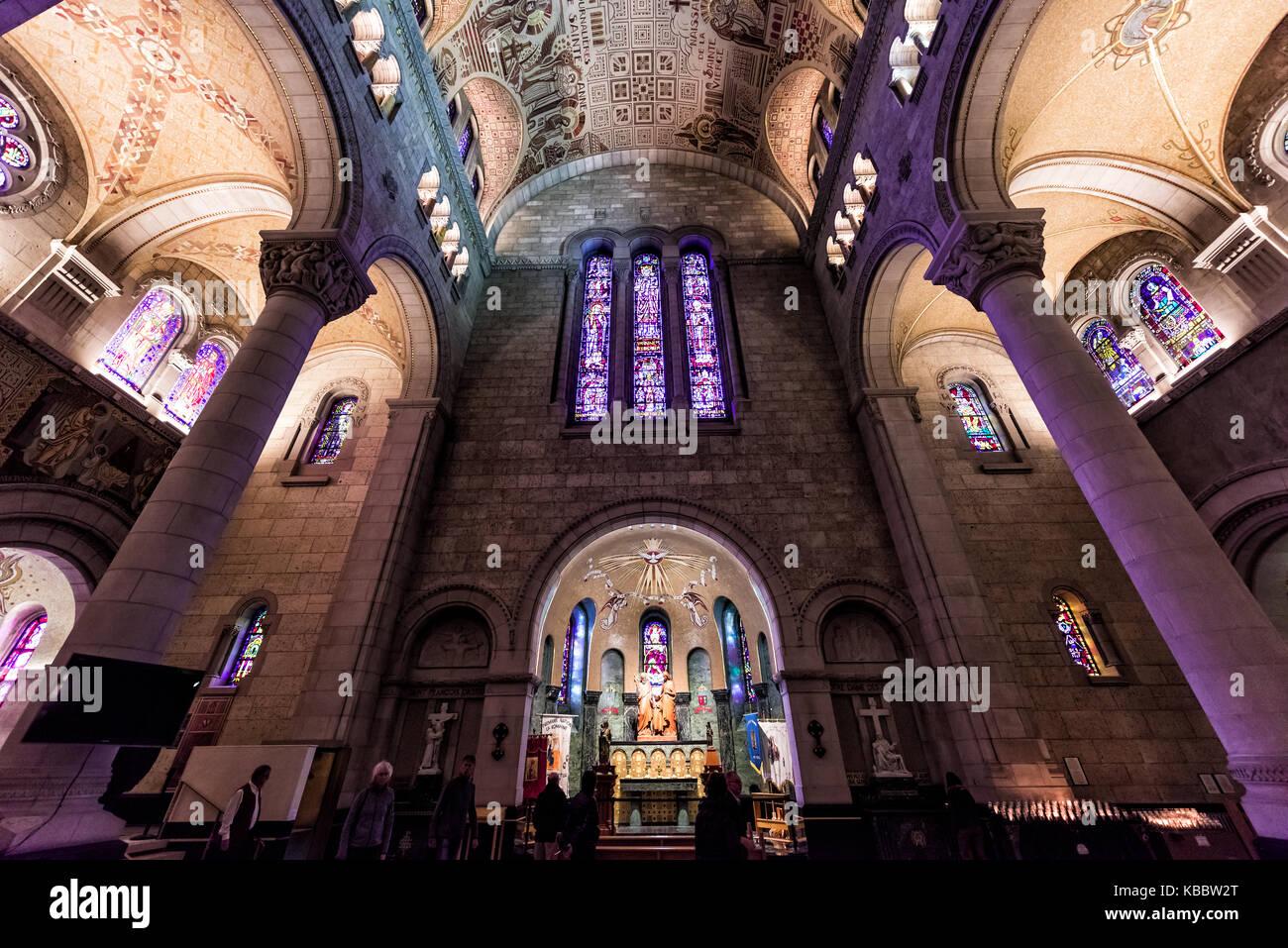 SainteAnnedeBeaupre, Canada June 2, 2017 Inside Basilica of