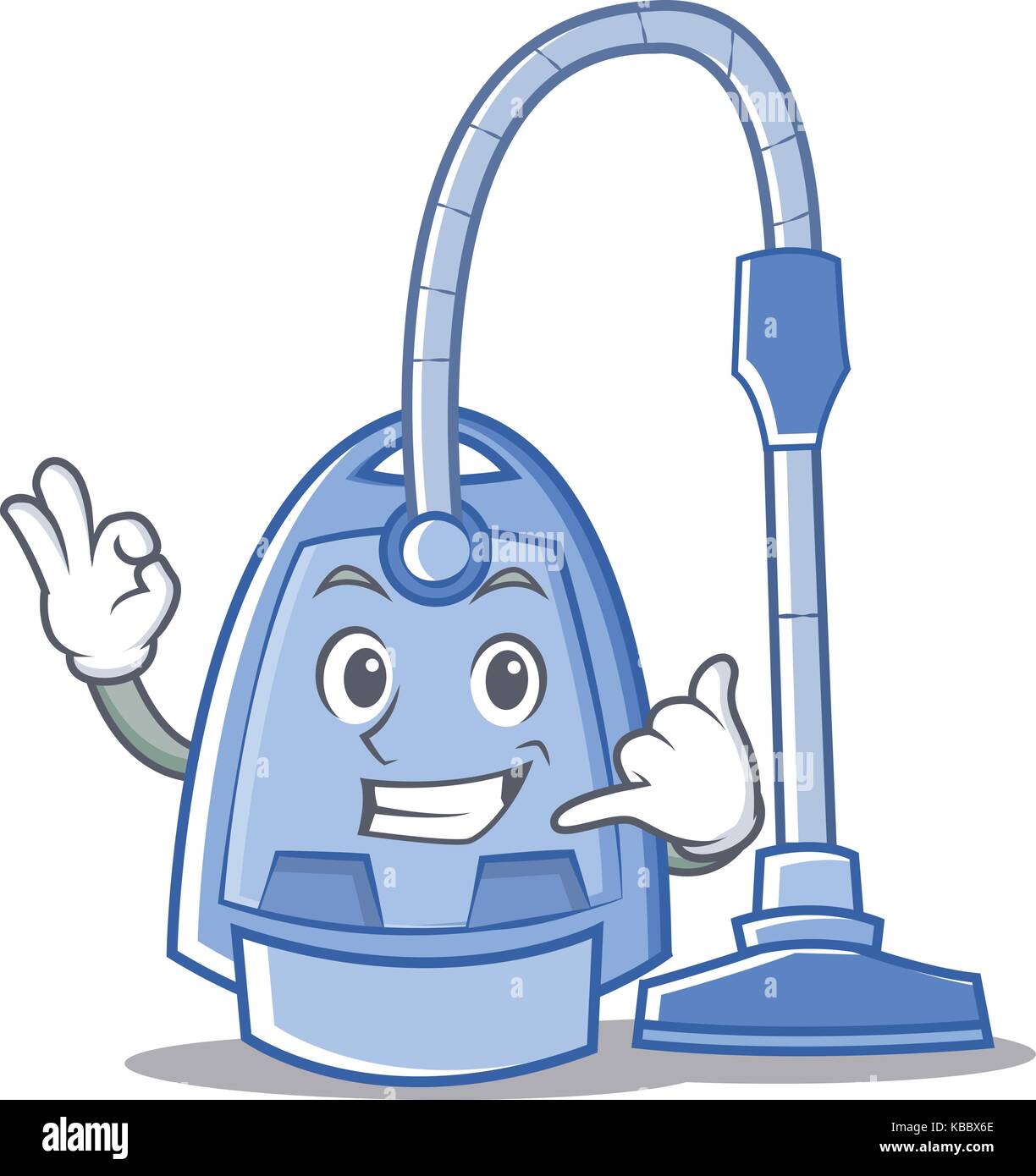 Calling vacuum cleaner character cartoon Stock Vector Image & Art Alamy