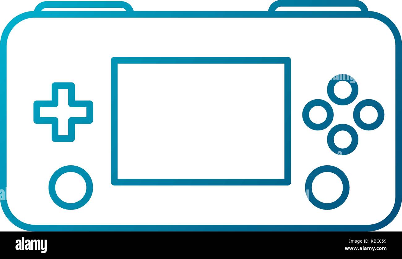 Portable videogame console Stock Vector Image & Art - Alamy