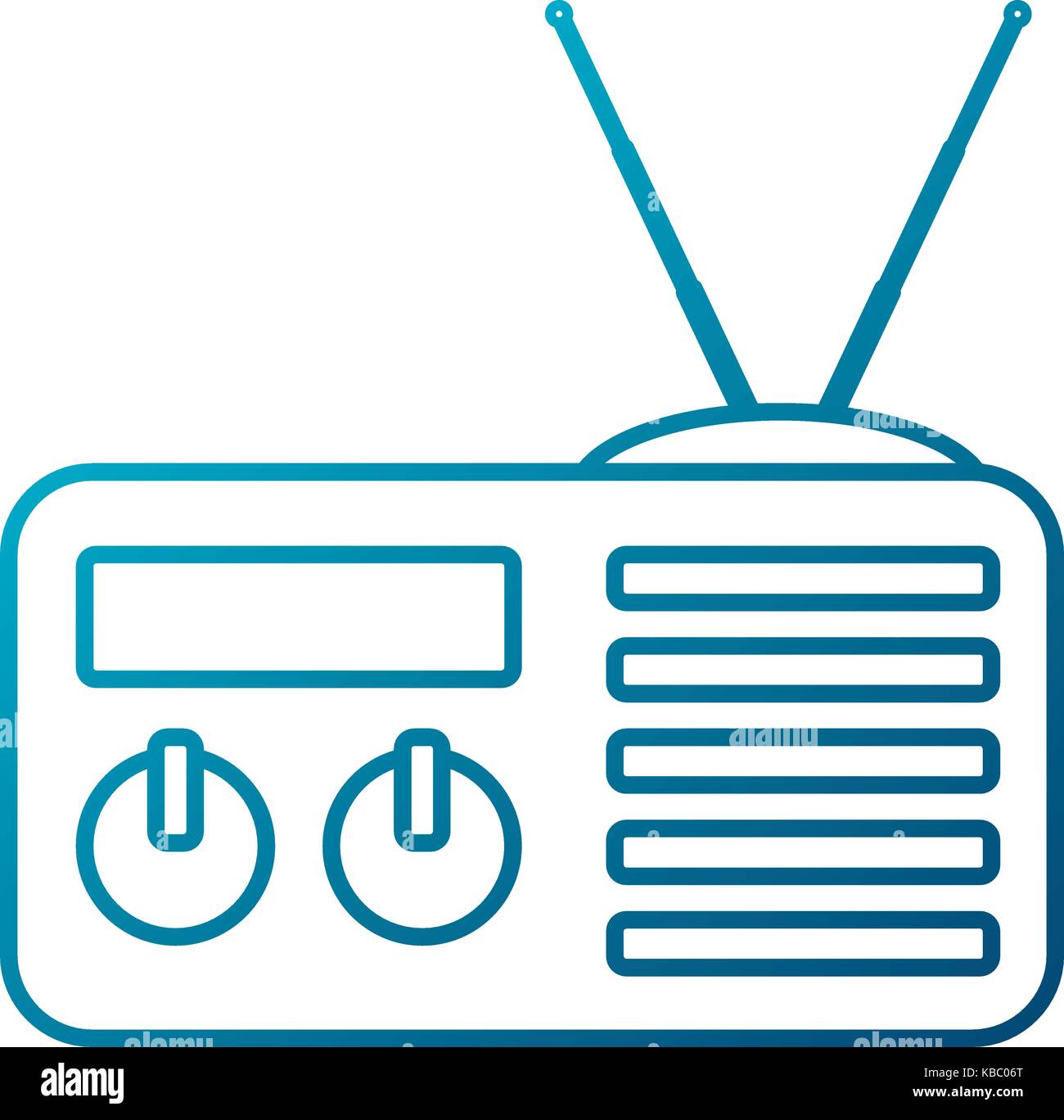 Old radio stereo Stock Vector Image & Art - Alamy