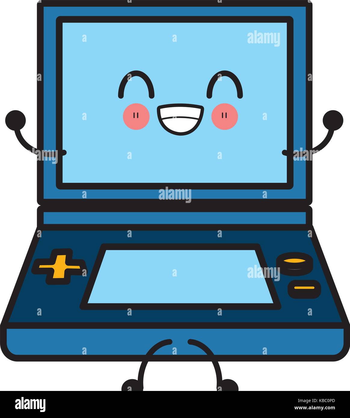 Portable videogame console cute kawaii cartoon Stock Vector Image & Art ...