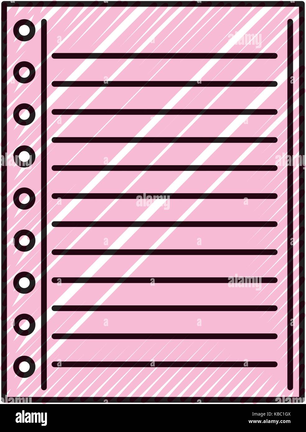 lined-paper-note-page-blank-school-stock-vector-image-art-alamy