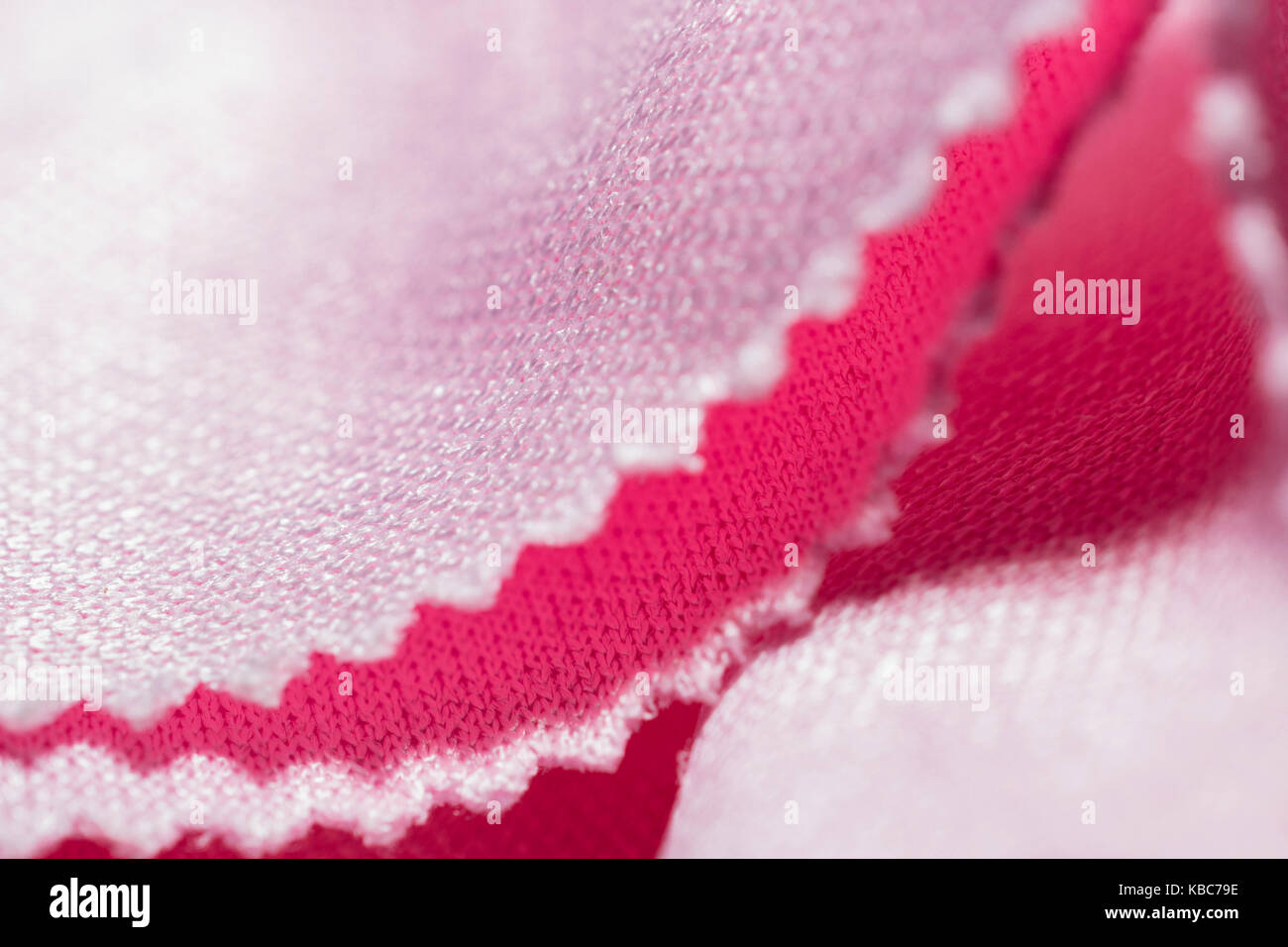 CloseUp Of Pink Microfiber Cloth Stock Photo Alamy