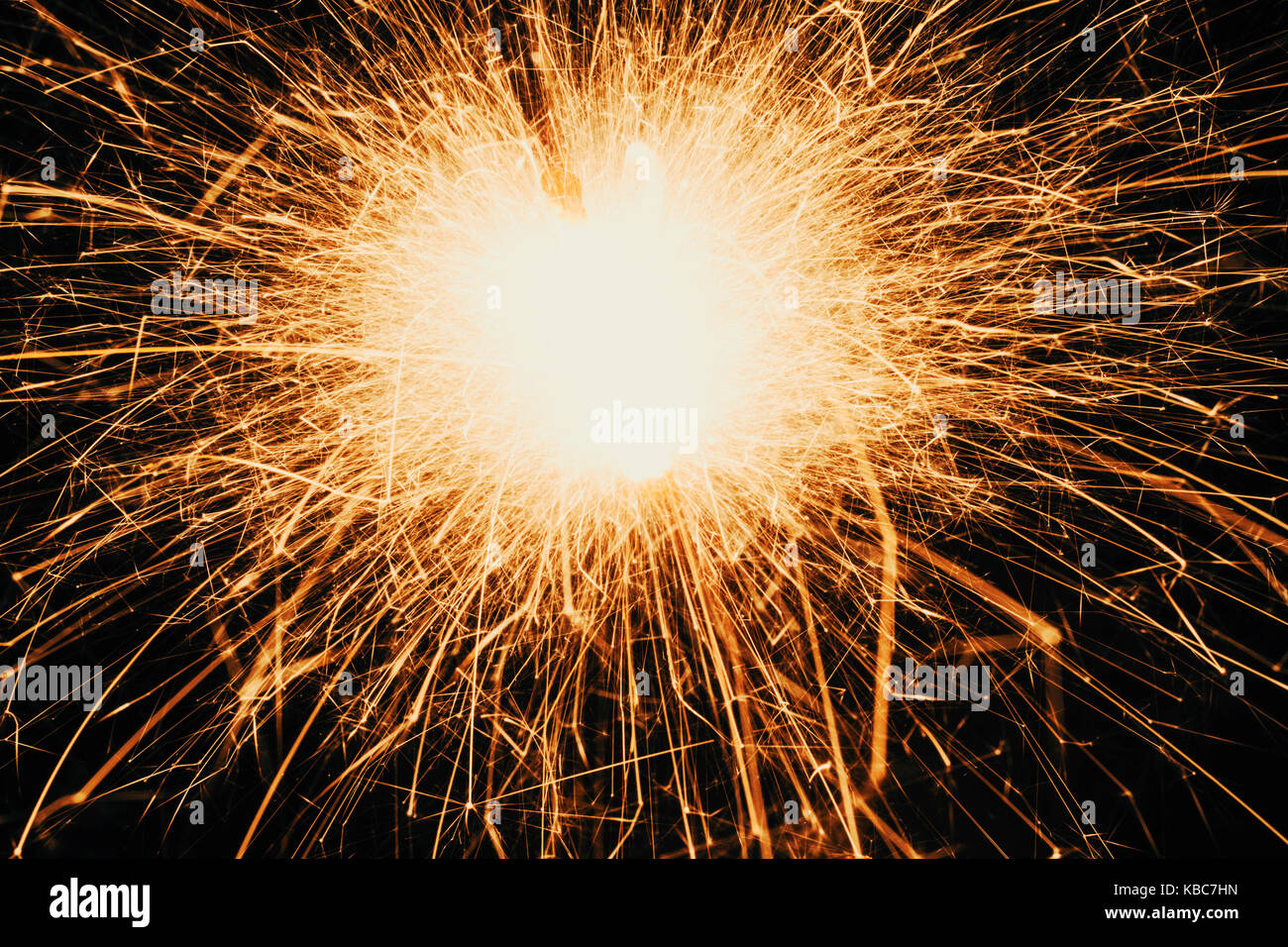 Close-Up Of Sparkler During Night Stock Photo