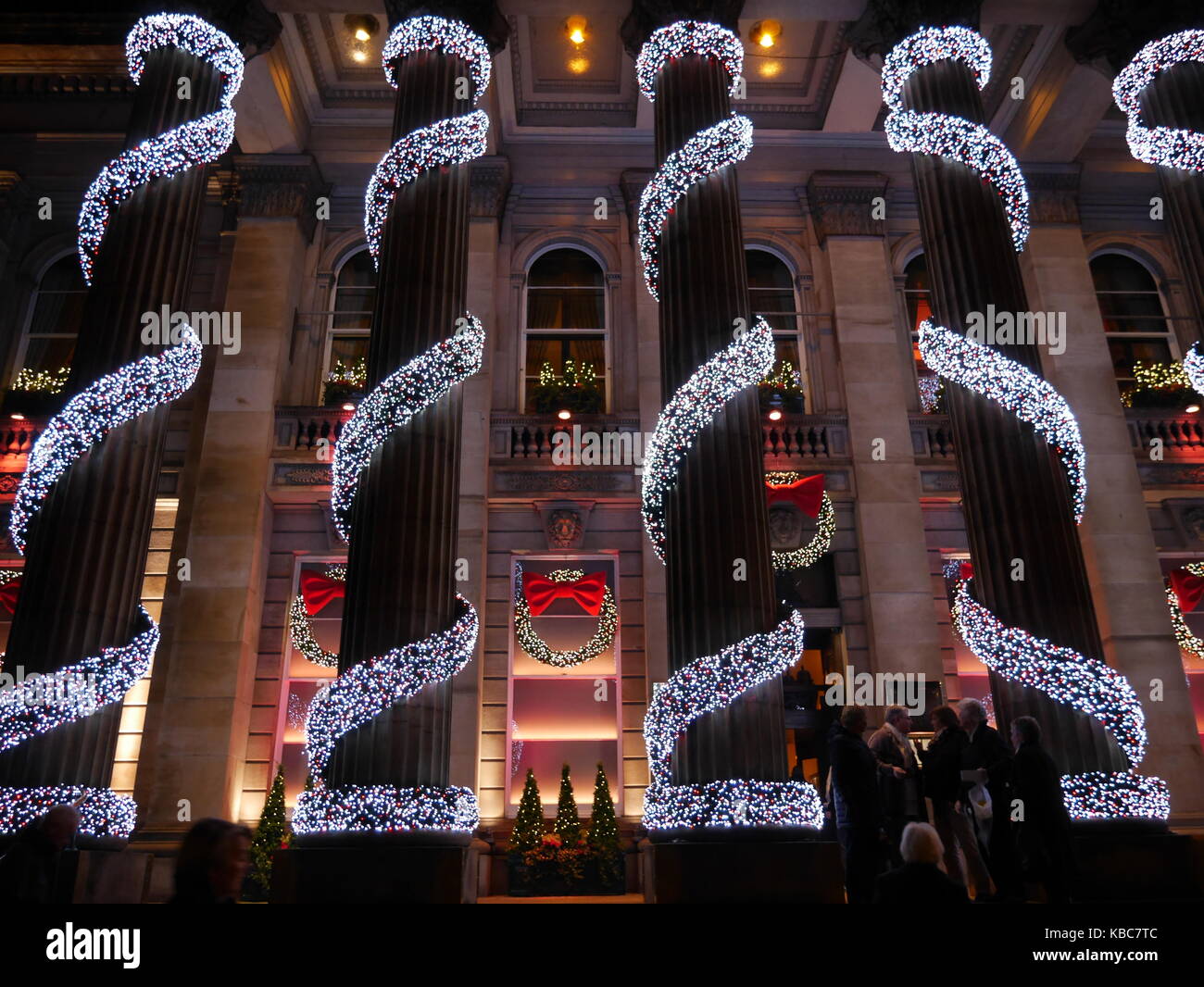 Christmas decorated The Dome in Edinburgh Stock Photo Alamy