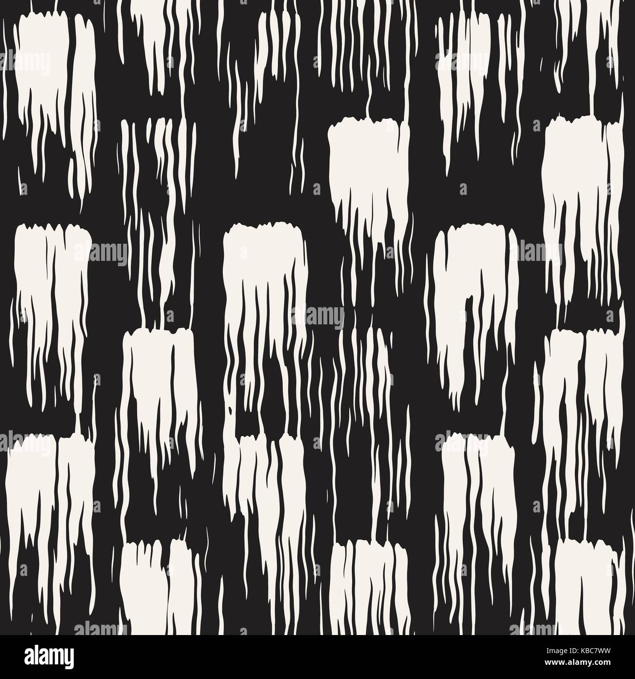 Vector seamless pattern with stripes and strokes. Black and white ...