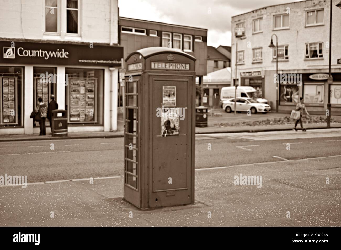 Wiliam Docherty I was walking around twechar. What is a small mining village in East Dunbartonshire in Scotland. Stock Photo