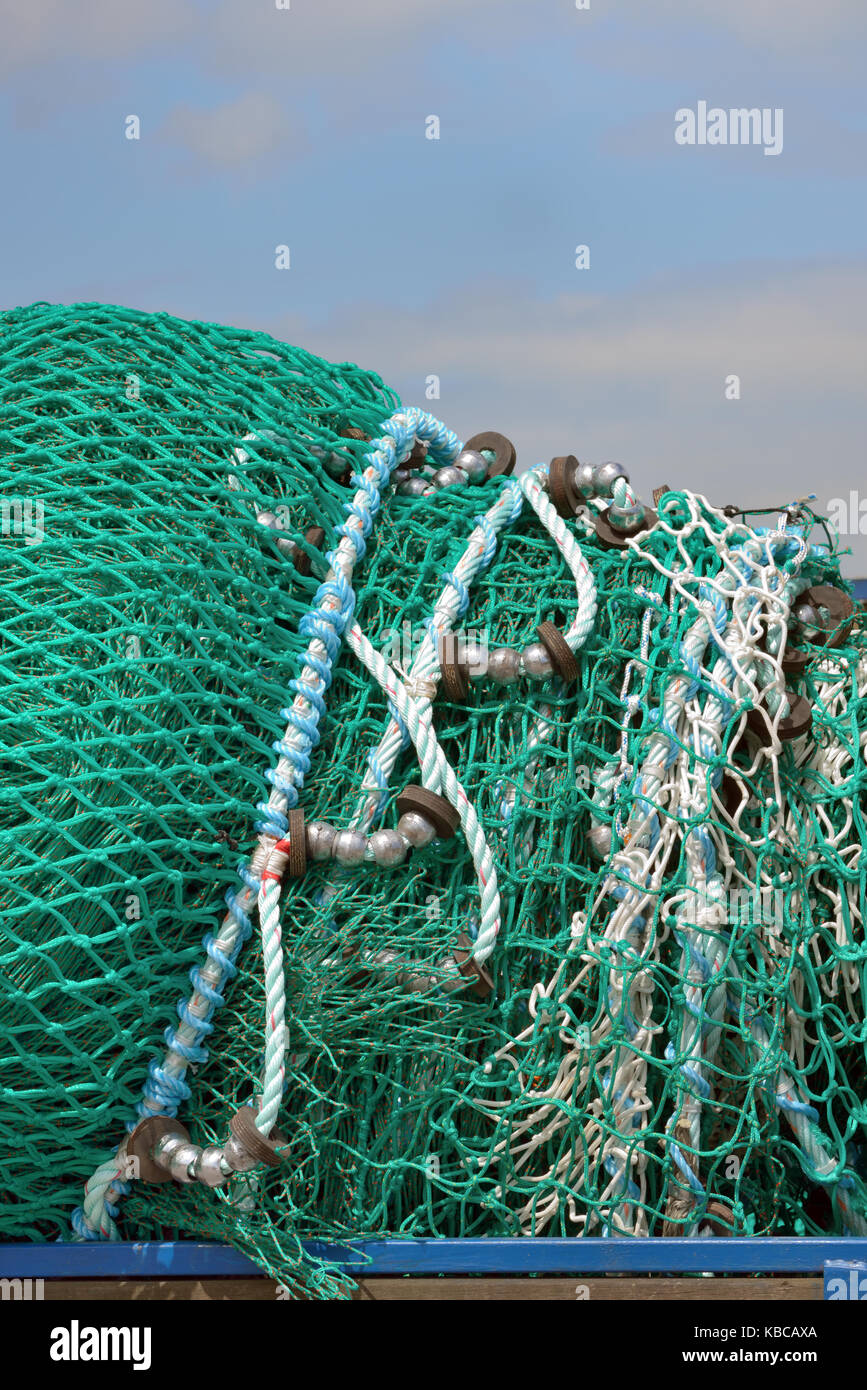 Commercial fishing boat equipment Stock Photo Alamy