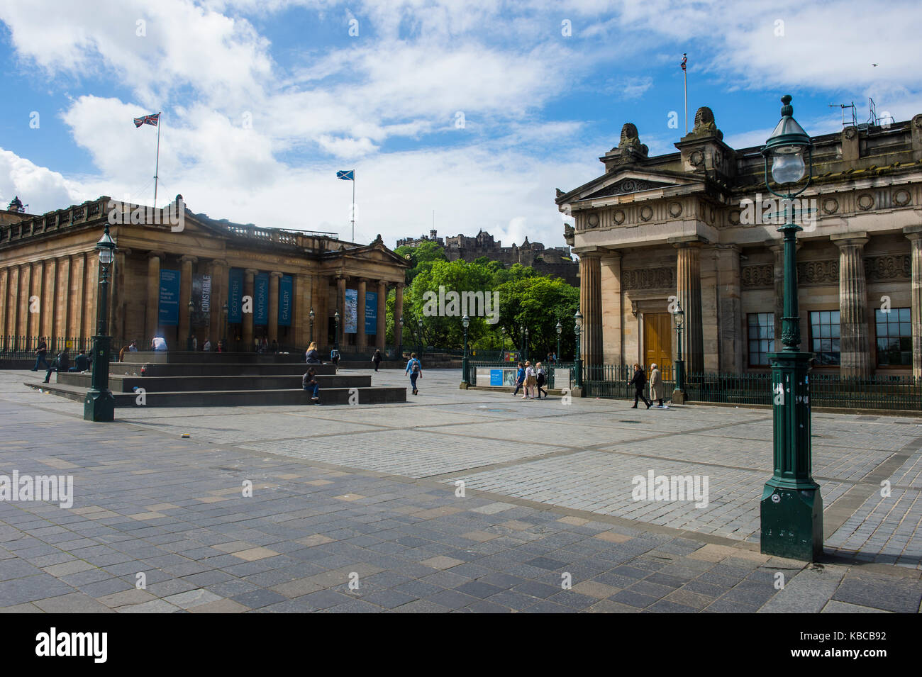 Scottish National Gallery and Academy, Edinburgh, Scotland, United Kingdom, Europe Stock Photo
