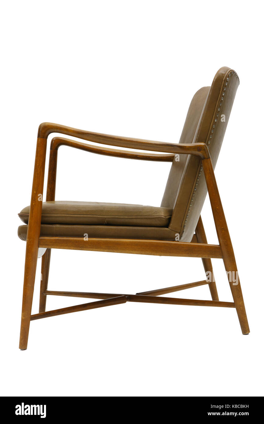 Wooden chair isolated on white background Stock Photo - Alamy