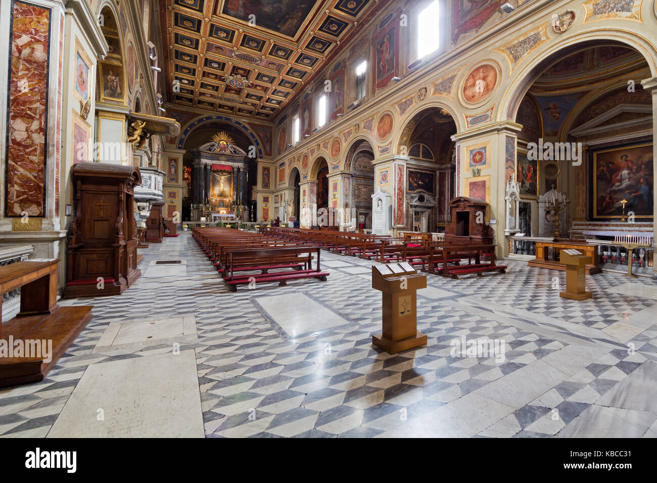 San Lorenzo in Lucina Stock Photo Alamy