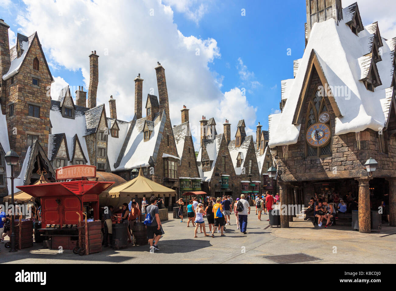 Harry Potter part of Universal Studios theme park, Orlando, Florida, USA Stock Photo