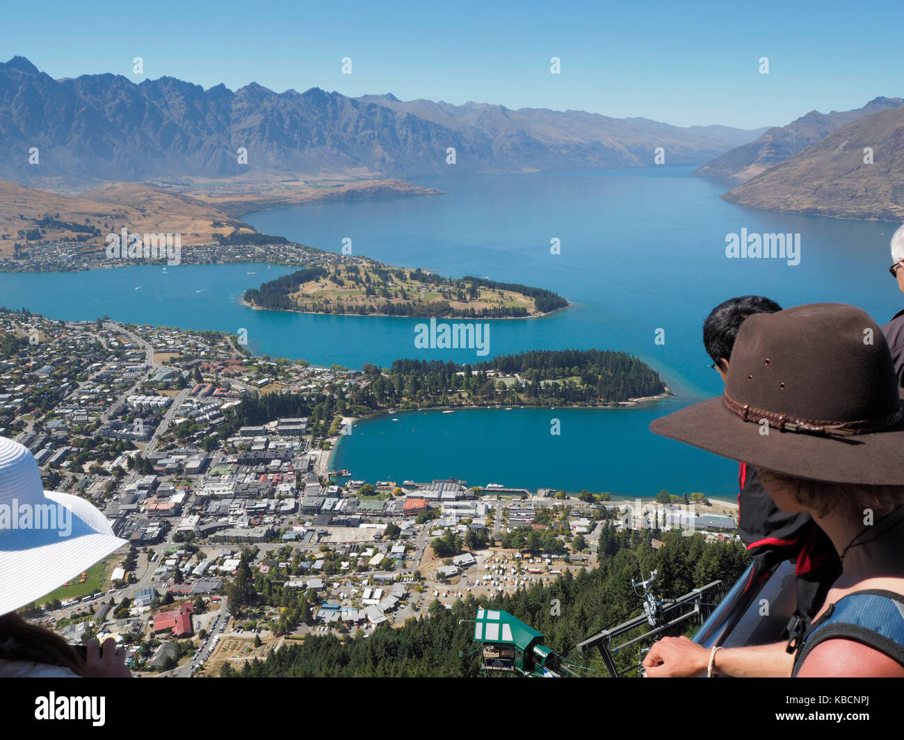 Aerial view of Queenstown in New Zealand Stock Photo - Alamy