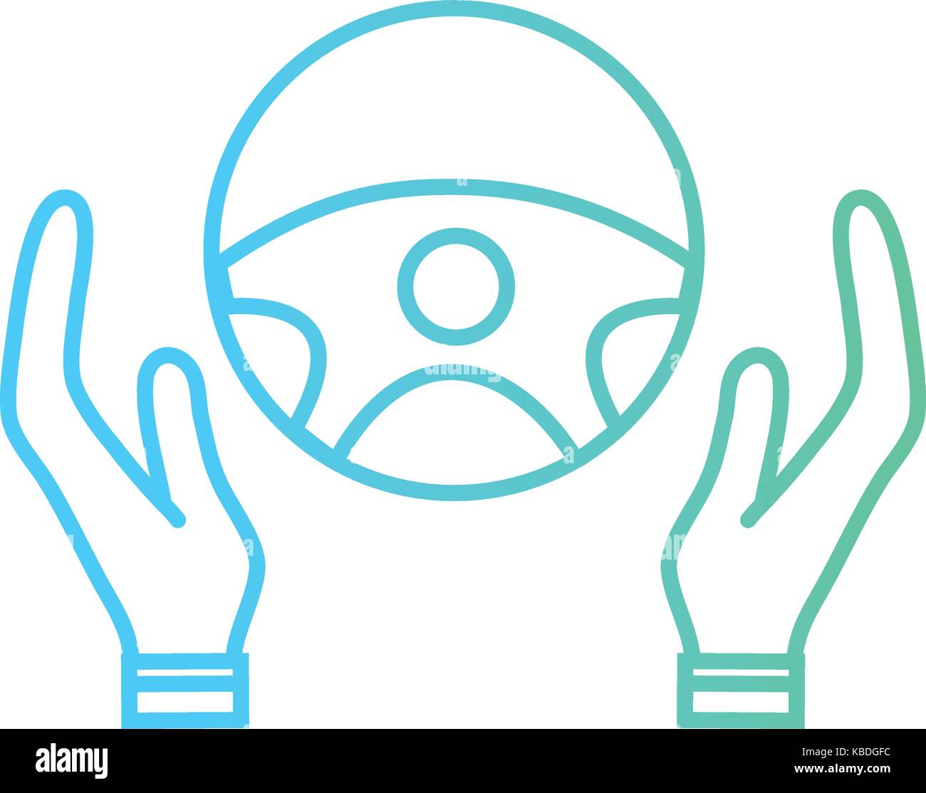 line person hands driving steering wheel Stock Vector Image & Art - Alamy