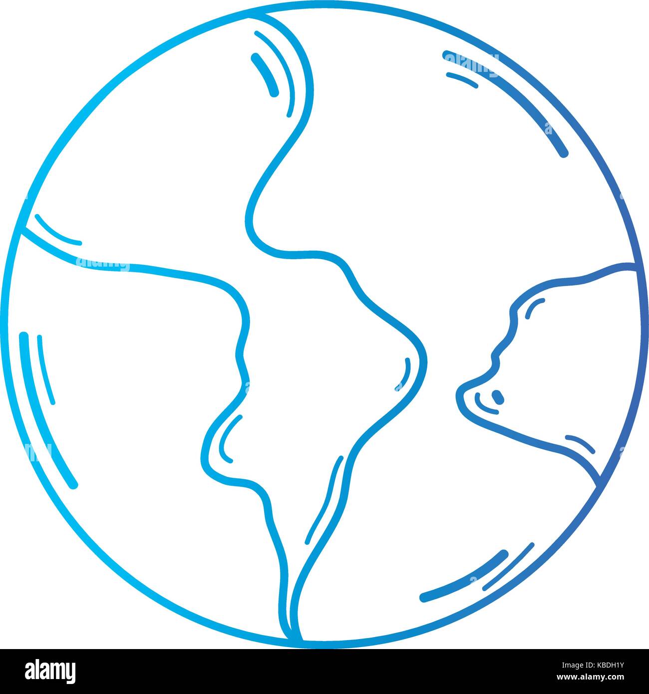 line global earth planet and geography ubication Stock Vector Image ...