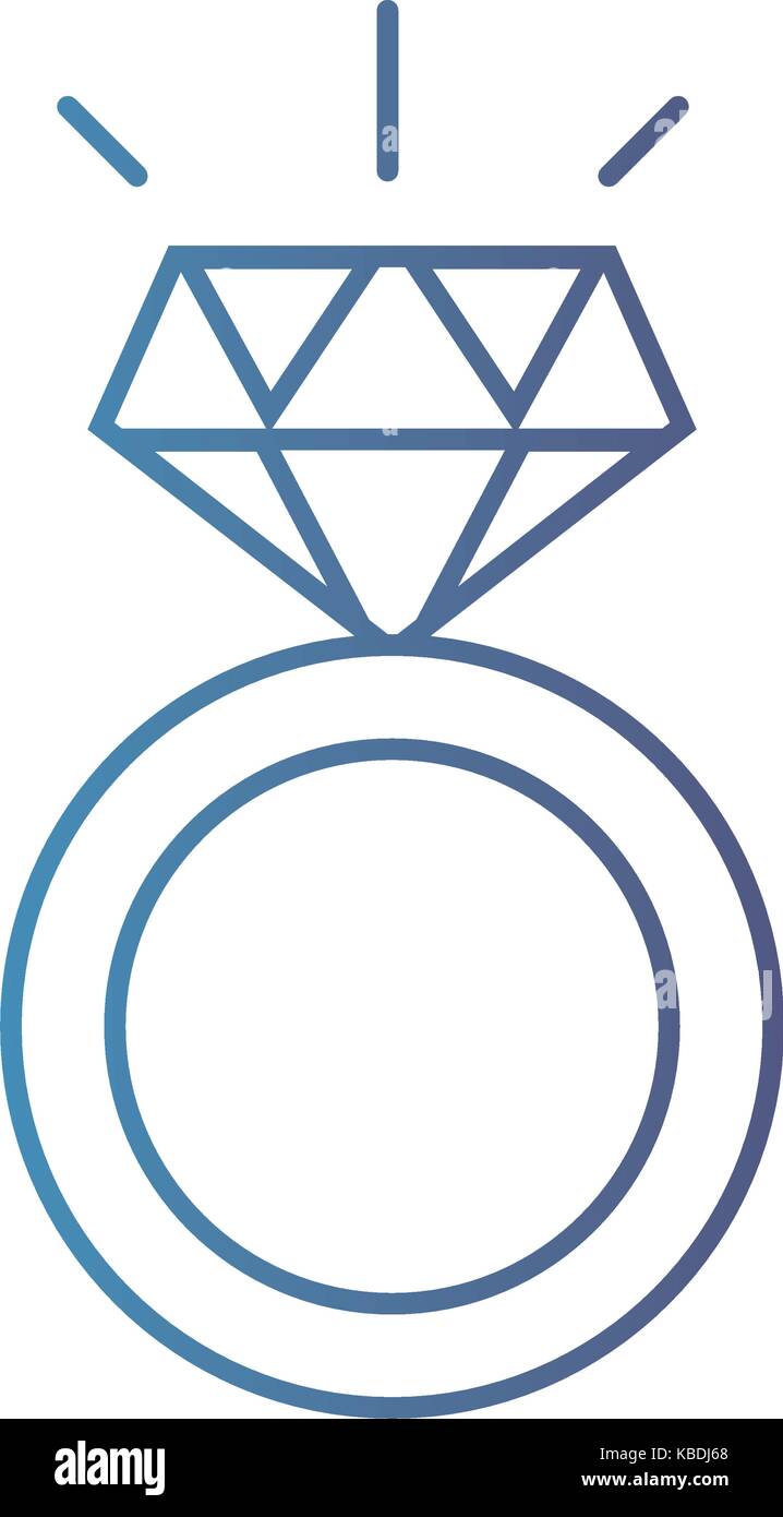 line beauty wedding ring with diamond design Stock Vector Image & Art ...