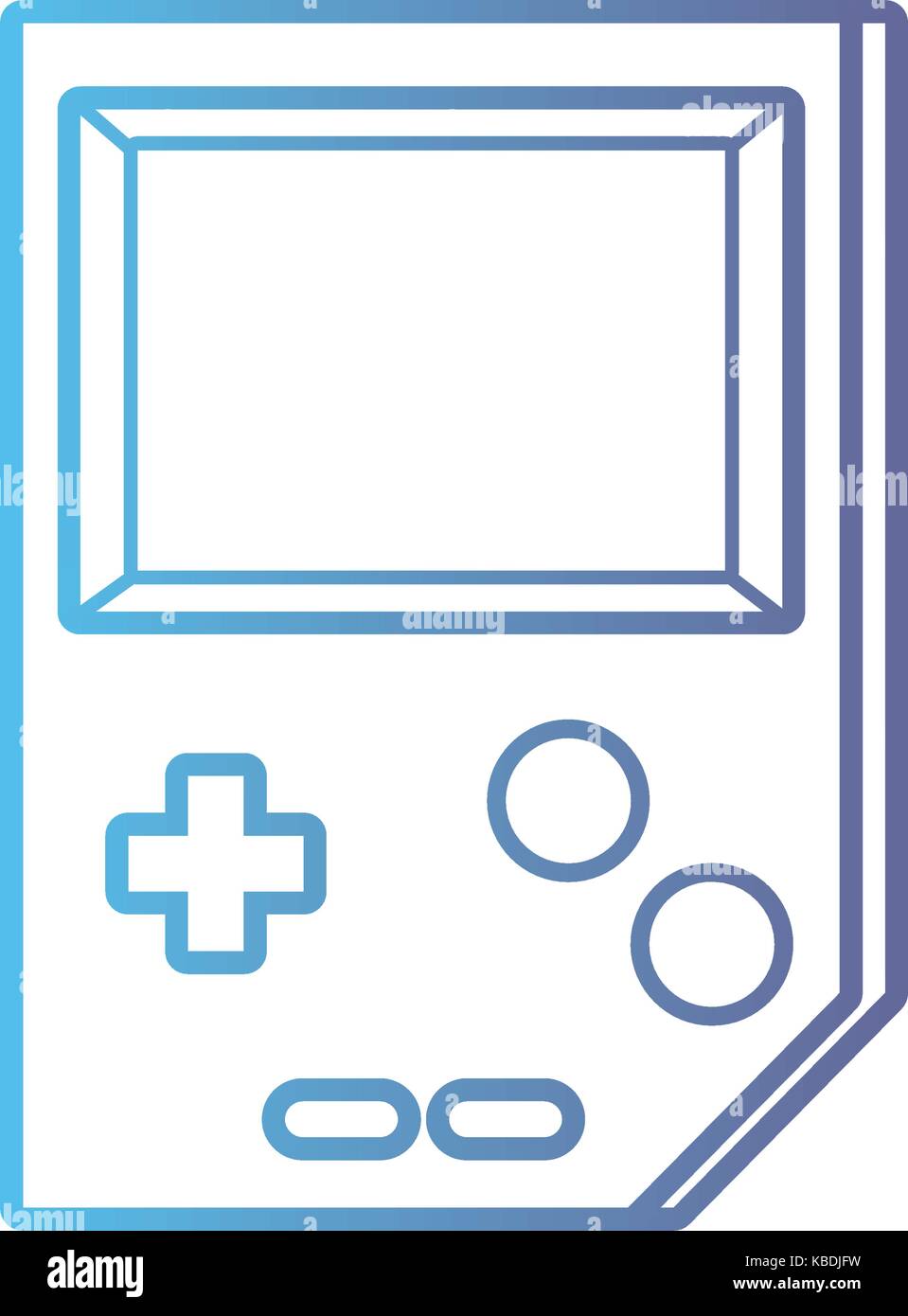line videogame console electronic technology Stock Vector Image & Art ...