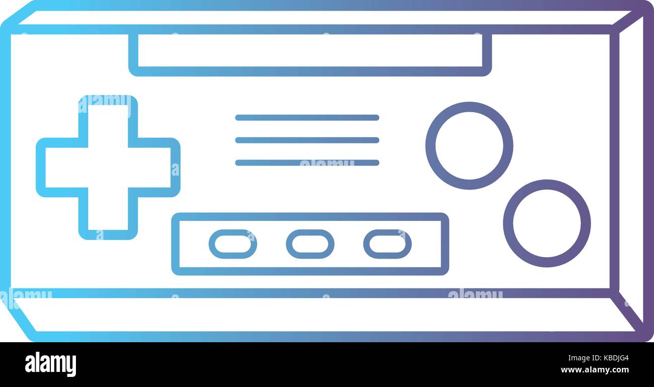 line videogame console electronic technology Stock Vector Image & Art ...