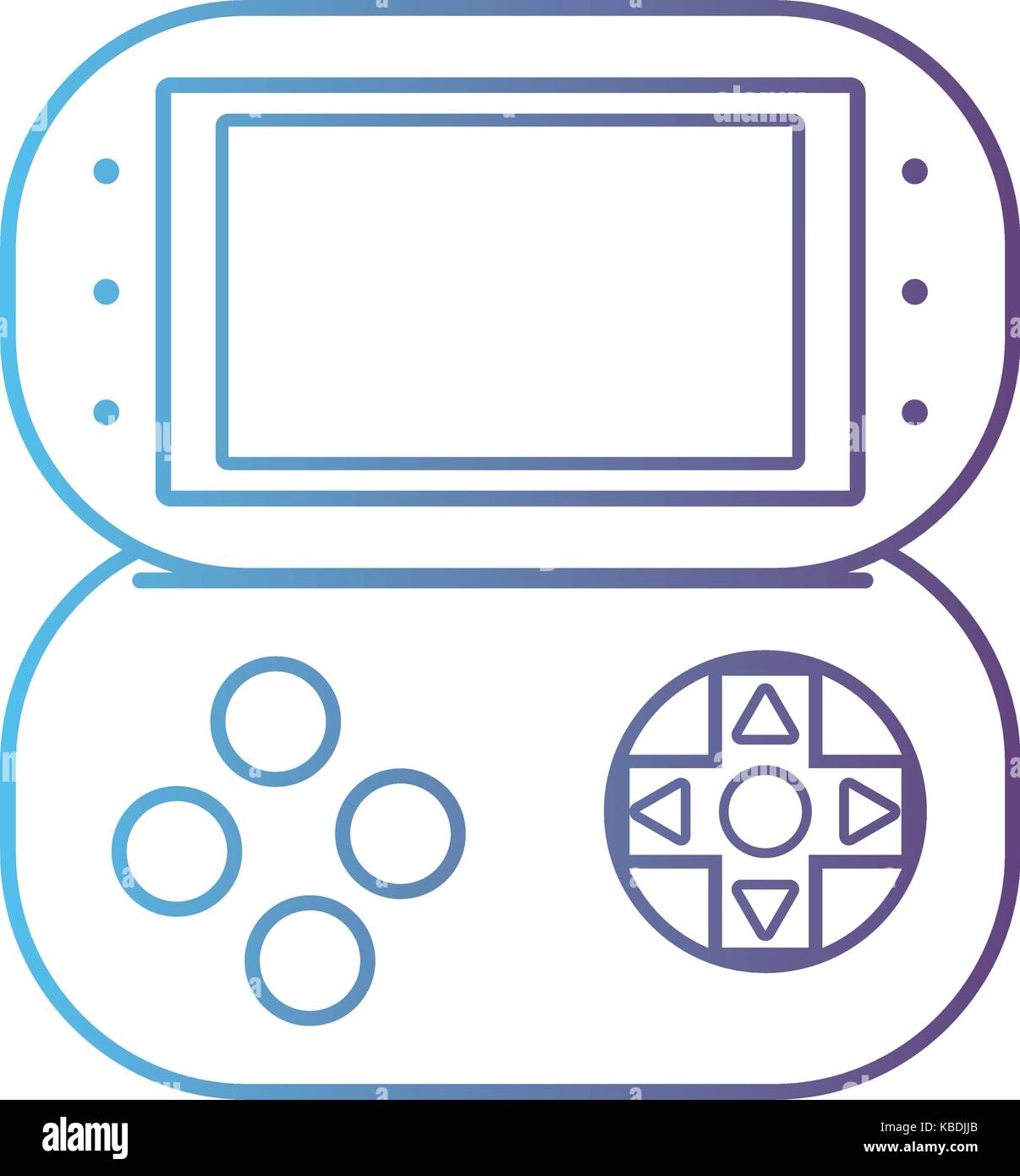 line videogame console electronic technology Stock Vector Image & Art ...