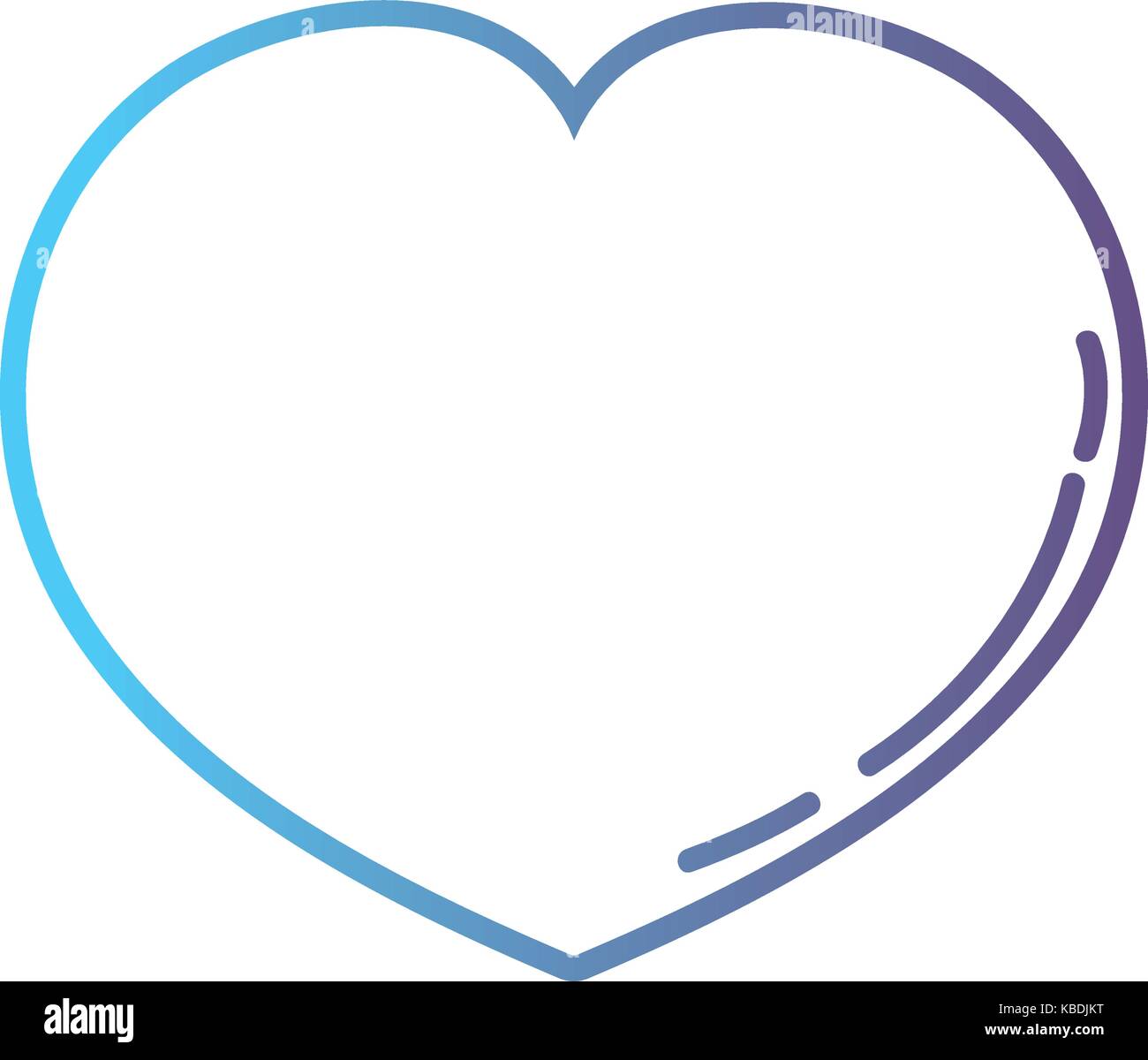 line heart symbol of love and passion Stock Vector Image & Art - Alamy