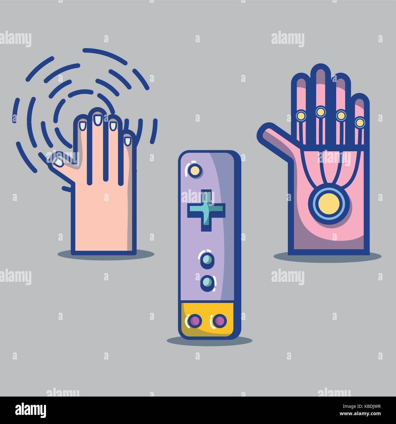 set 3d virtural videogame console technology Stock Vector Image & Art ...