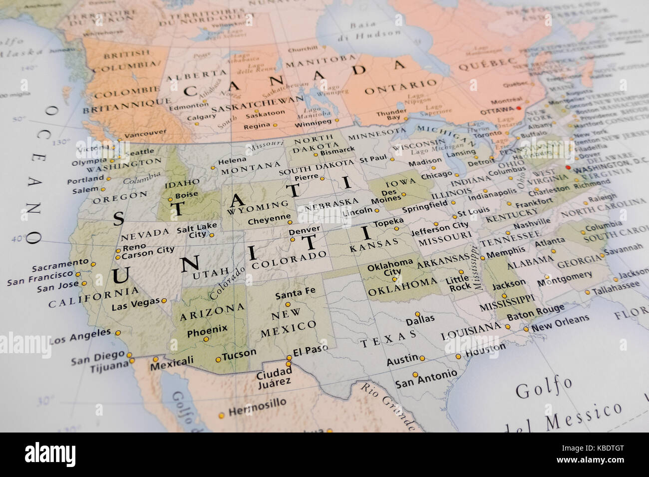 United states map hi-res stock photography and images - Alamy