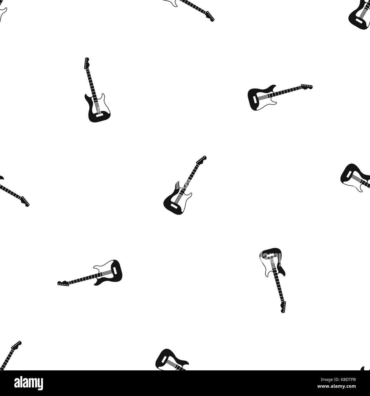 Acoustic guitar pattern seamless black Stock Vector Image & Art - Alamy