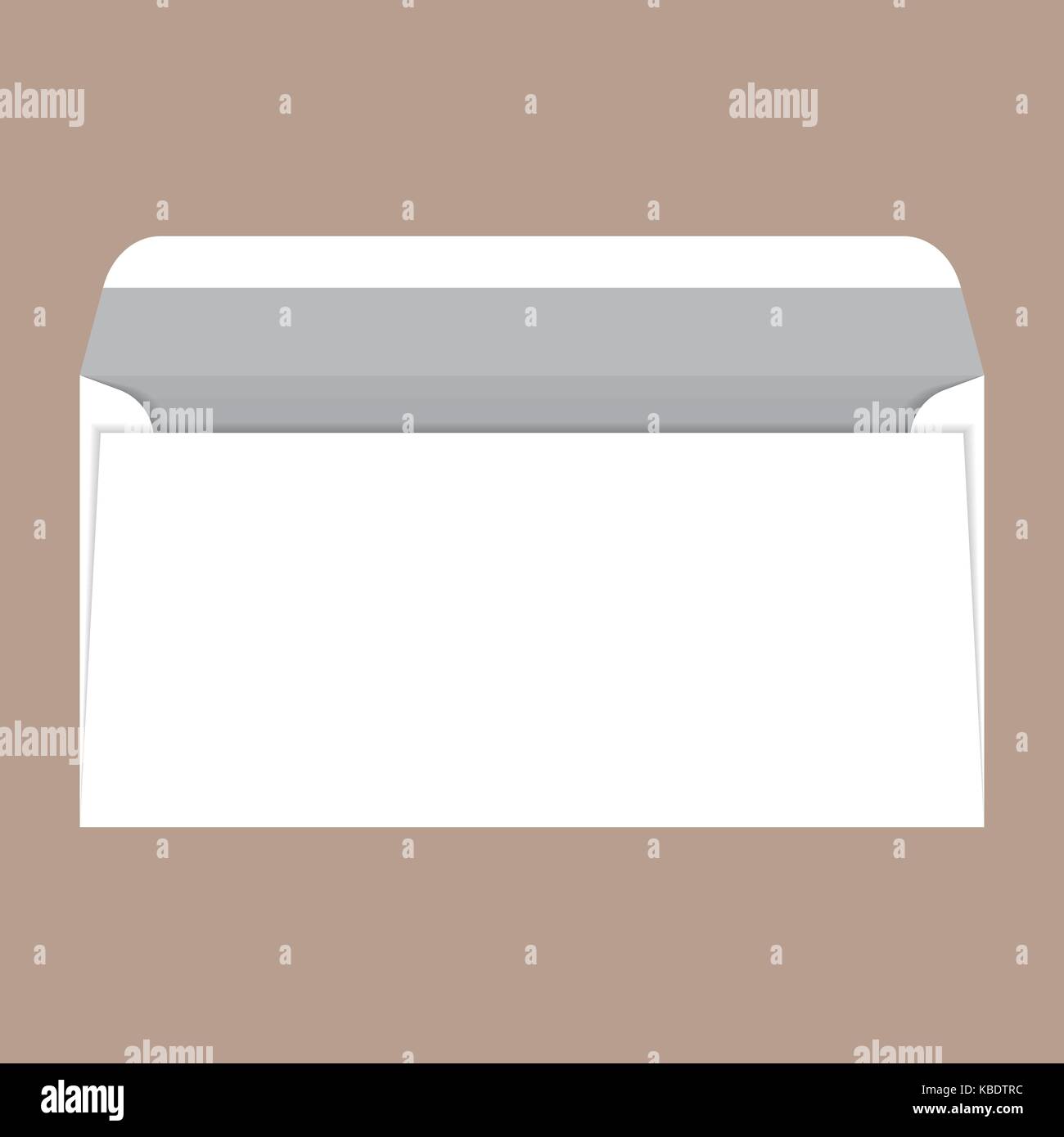 Download Open Dl Envelope Mockup Realistic Style Stock Vector Image Art Alamy