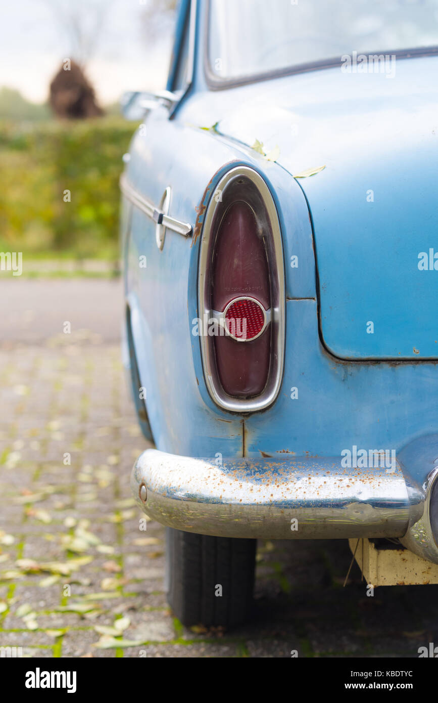 THORN, NETHERLANDS - NOVEMBER 6, 2016: Rear view of a rare Simca Aronde ...