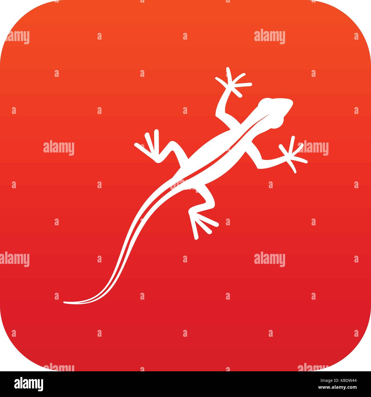 Lizard icon digital red Stock Vector Image & Art - Alamy