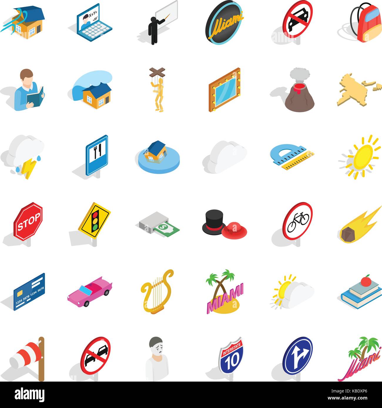 Umbrella icons set, isometric style Stock Vector Image & Art - Alamy