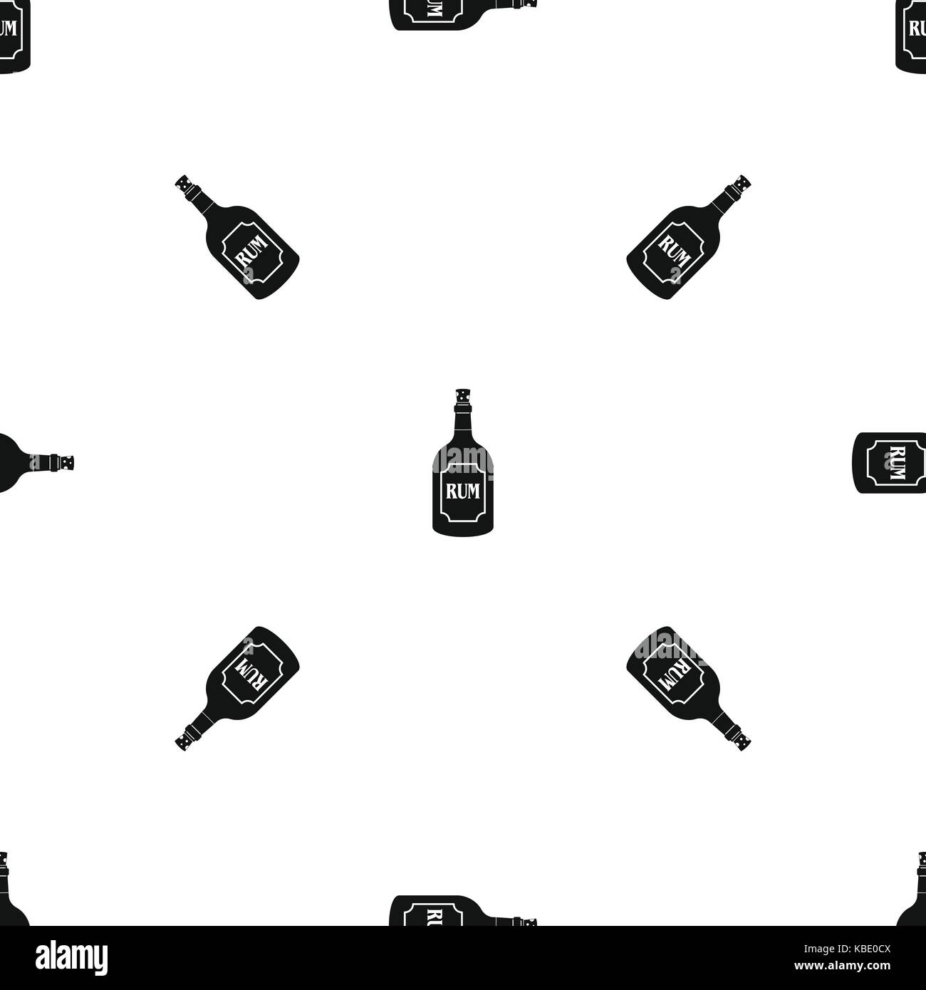 Rum pattern seamless black Stock Vector Image & Art - Alamy
