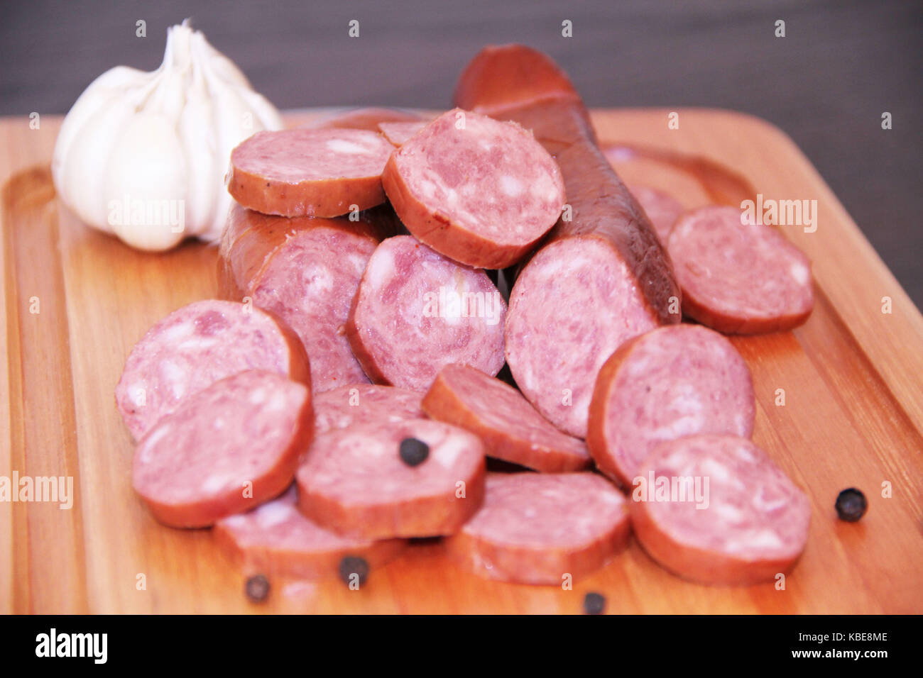 Sausage, pepperoni, garlic, São Paulo, Brazil Stock Photo Alamy
