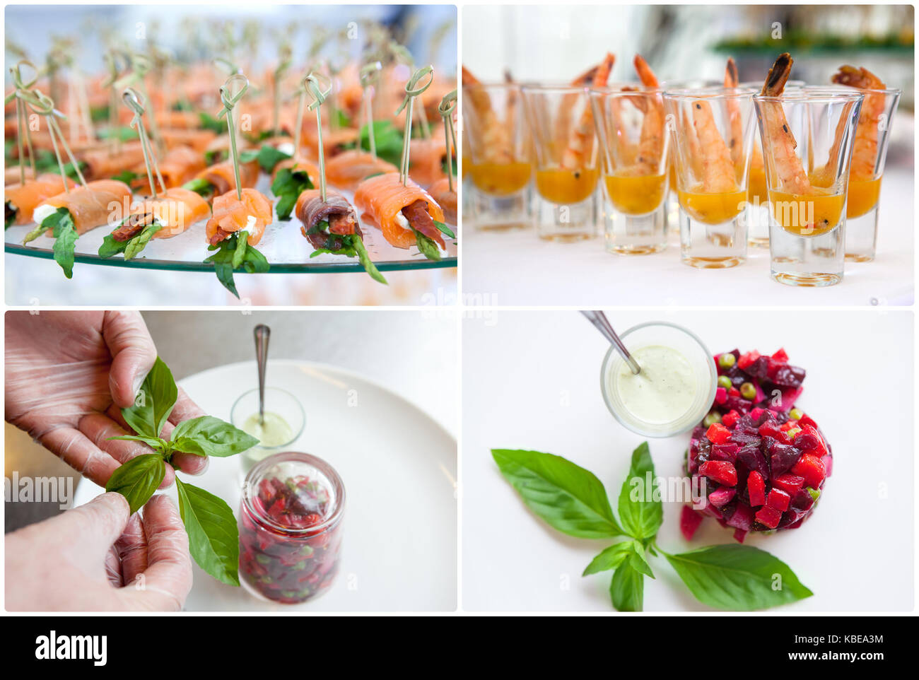 cooking appetizers in restaurants Stock Photo Alamy